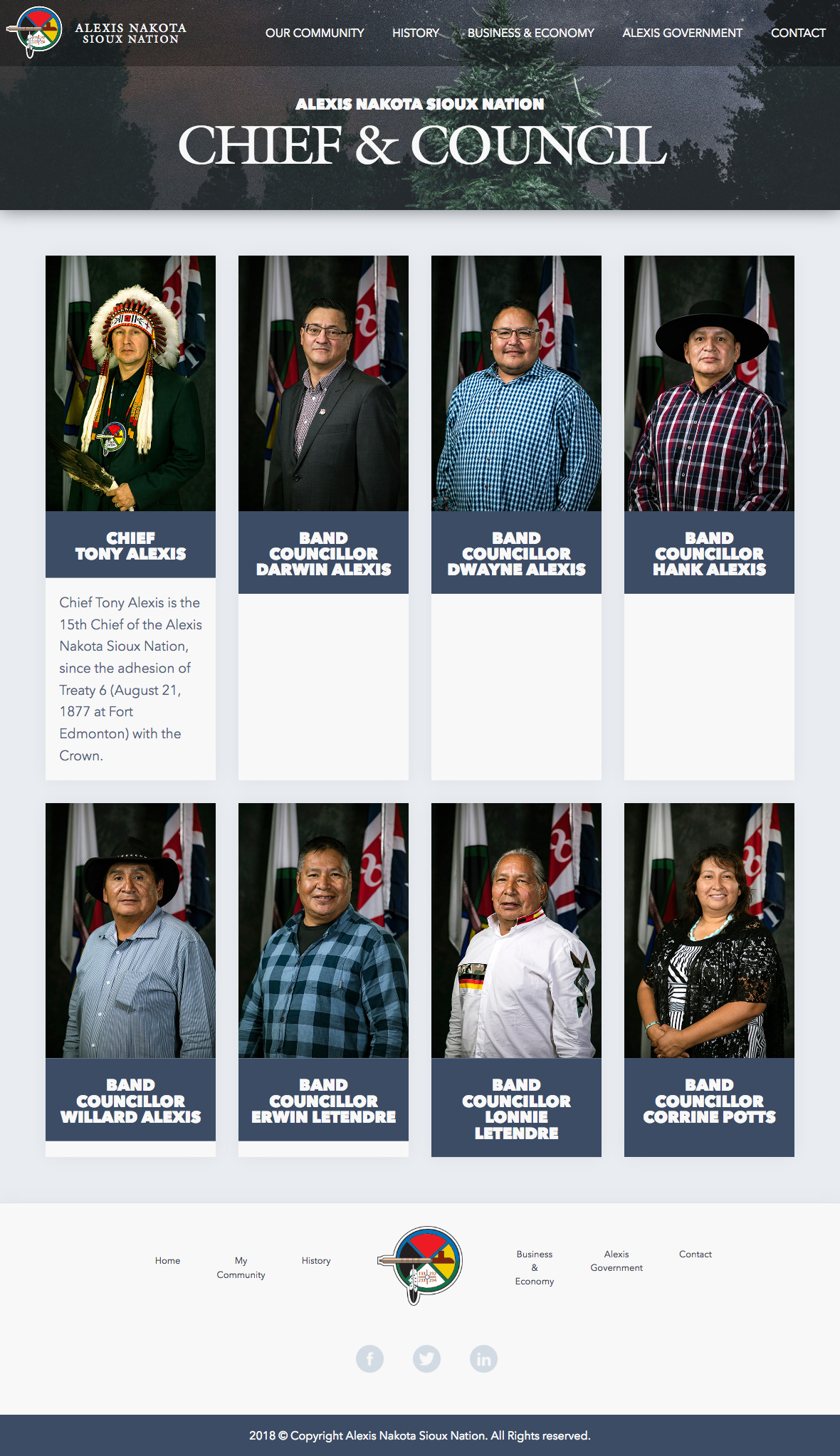 Screenshot 2018 09 30 Alexis Nakota Sioux Nation chief Council